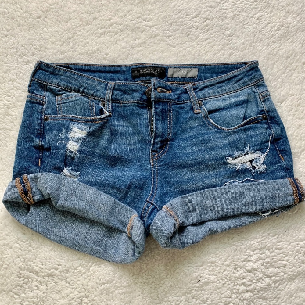 Aéropostale midi jean shorts